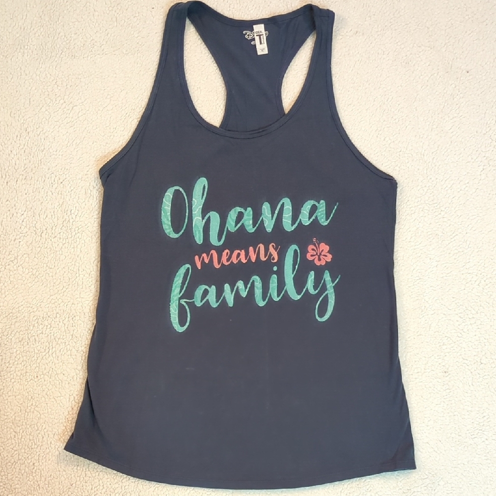 Disney Ohana Means Family RacerBack Tank Top NWOT